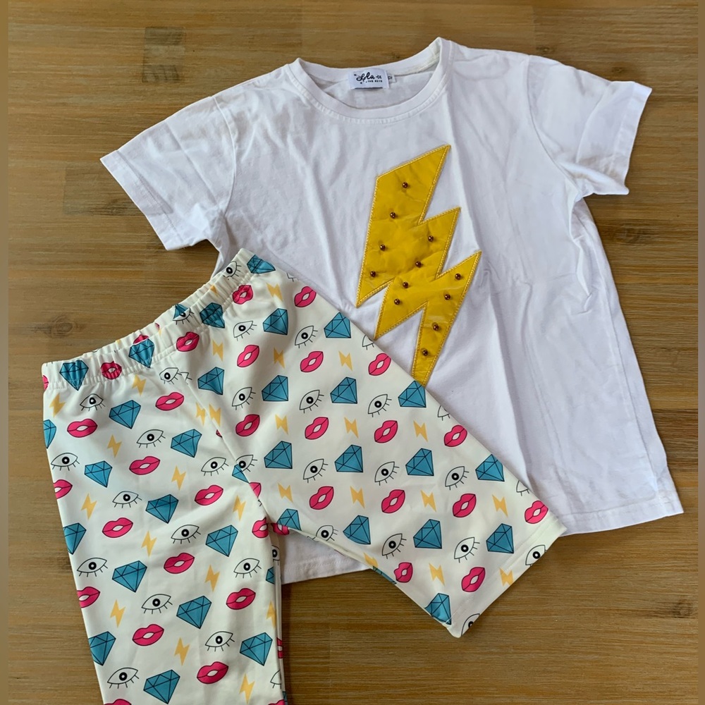 Lola & The Boys Short Set Size 10/12